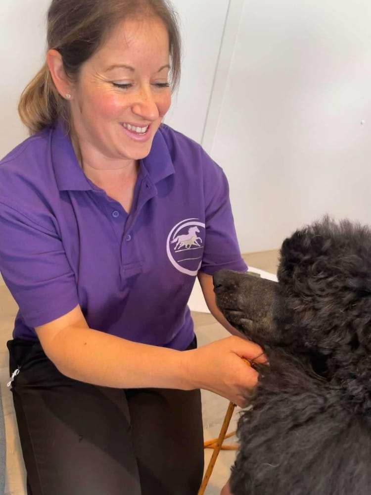 Sarah with Dog